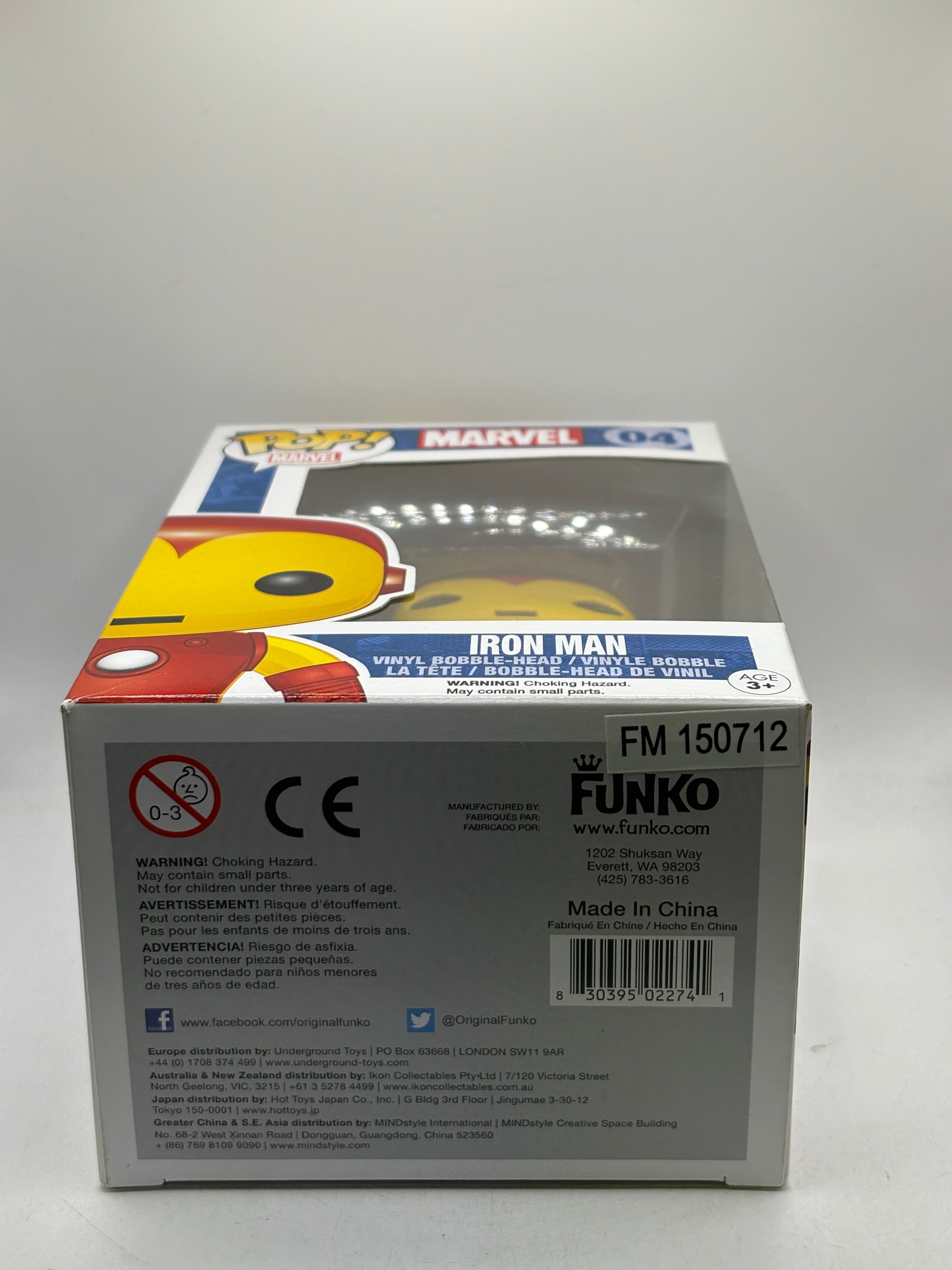 Funko POP! Marvel #04 Iron Man Vinyl Bobble-Head 2015 FRENLY BRICKS - Open 7 Days